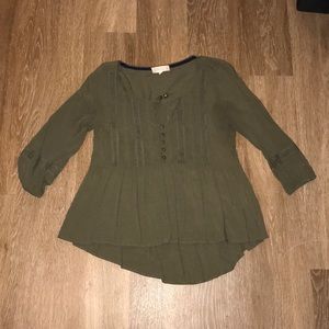 olive green blouse